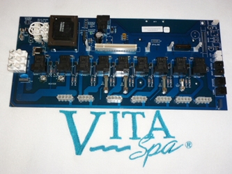 454005-D, Vita Spa ICS Relay Circuit Board: This set up is for a 220 Volt System: You could use part# 454005-DS as an alternative option if this part is out of stock:  (Electronic part that is not returnable) Vita Spa ICS Spa Pack, 454005D, 0454005D, Consumer Engineering Inc 0454005D, Maax Spas 30454005D, Vita Spa, relay board, Circuit Board, PCB D 08 Relay No Stereo Domestic, D 2008, 454005 D, 30454005 D, 454002 D, 454005 V05D